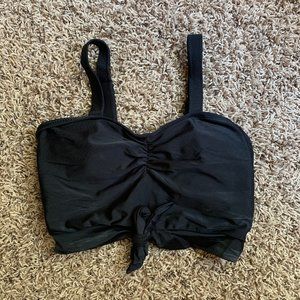 Coral Reef Swim Top - Black XS